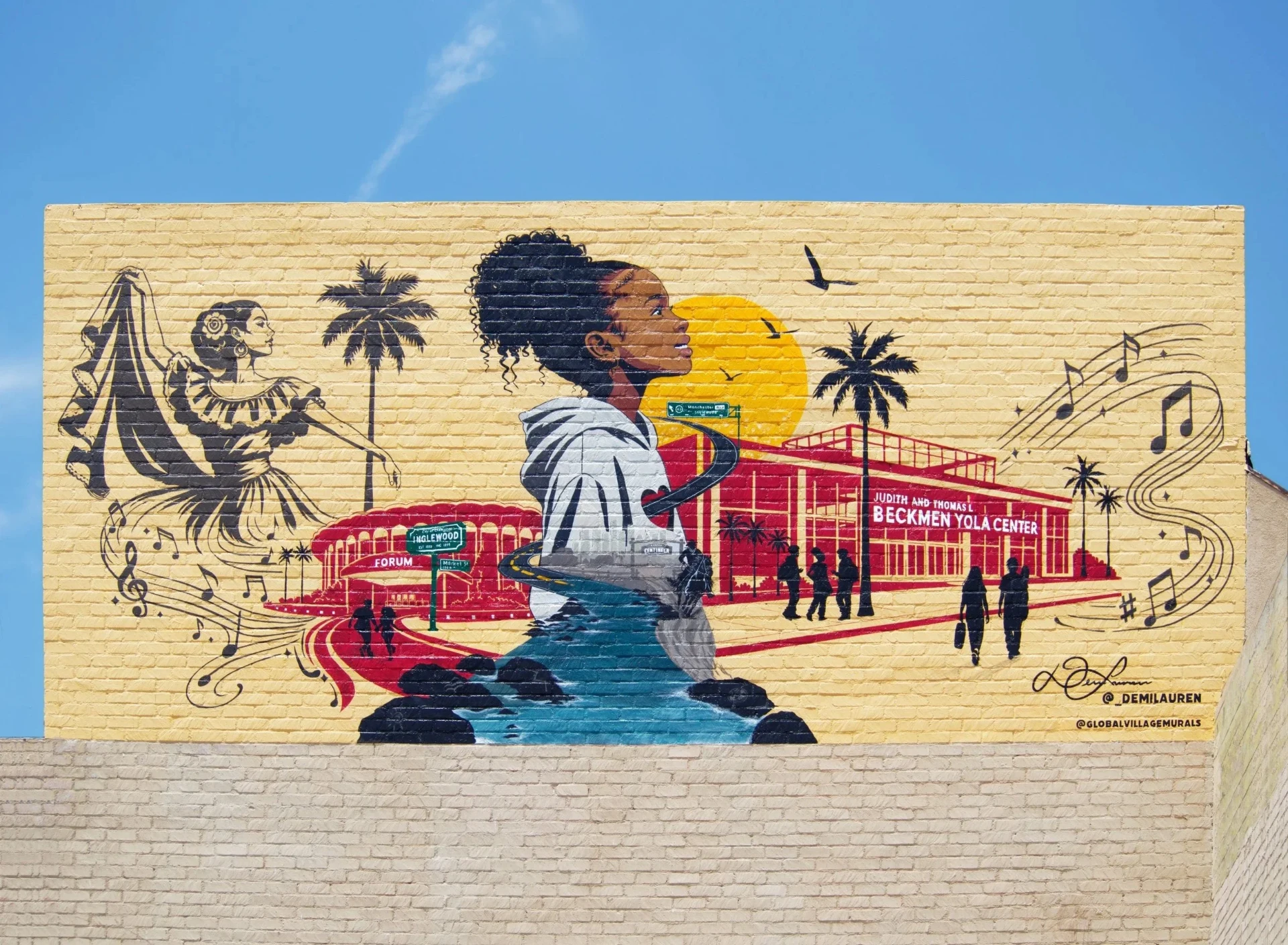 The Road That Made Us by Demi Lauren, mural at Market Street and Manchester Boulevard